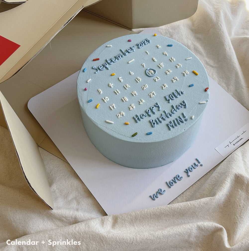 SIMPLE CALENDAR CAKE
