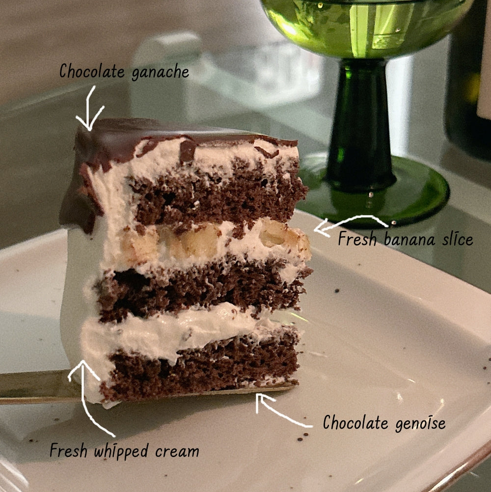 CHOCO BANANA CAKE